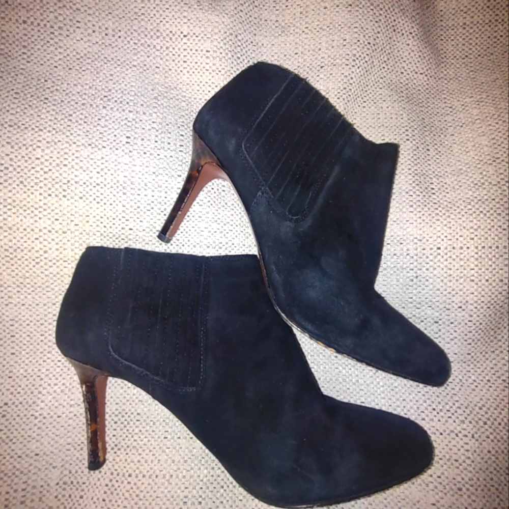 Coach suede heeled boots